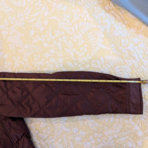 Zara Men's quilted light jacket burgundy size XL - Picture 6 of 9